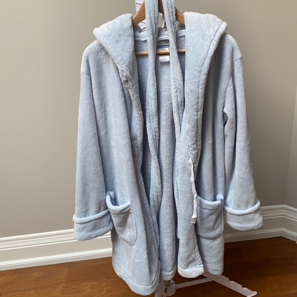 Aerie baby blue bathrobe.